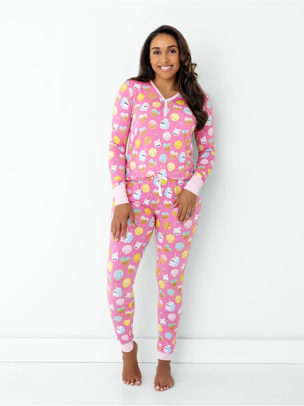 Little Sleepies Womens Milk & Cookies Pajama Set